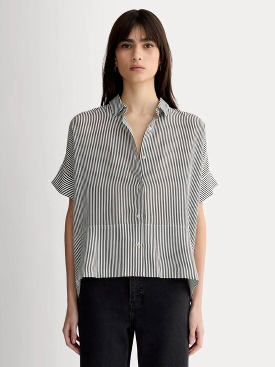 Everlane Tops - Everlane Boxy Silk Shirt